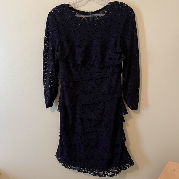 laundry BY SHELLI SEGAL Los Angeles Lace Dress Size 4 - Picture 3 of 13
